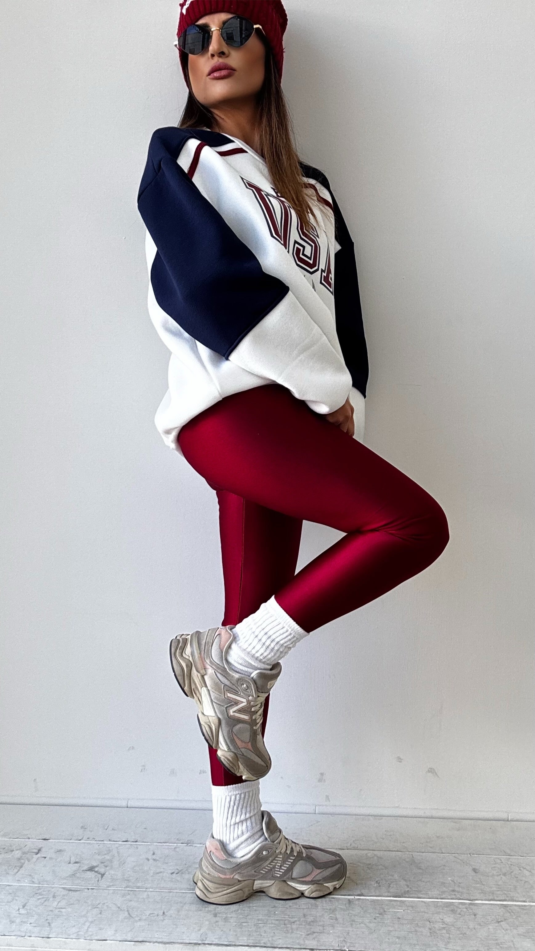 LEGGINS FELPATO NORA BORDEAUX
