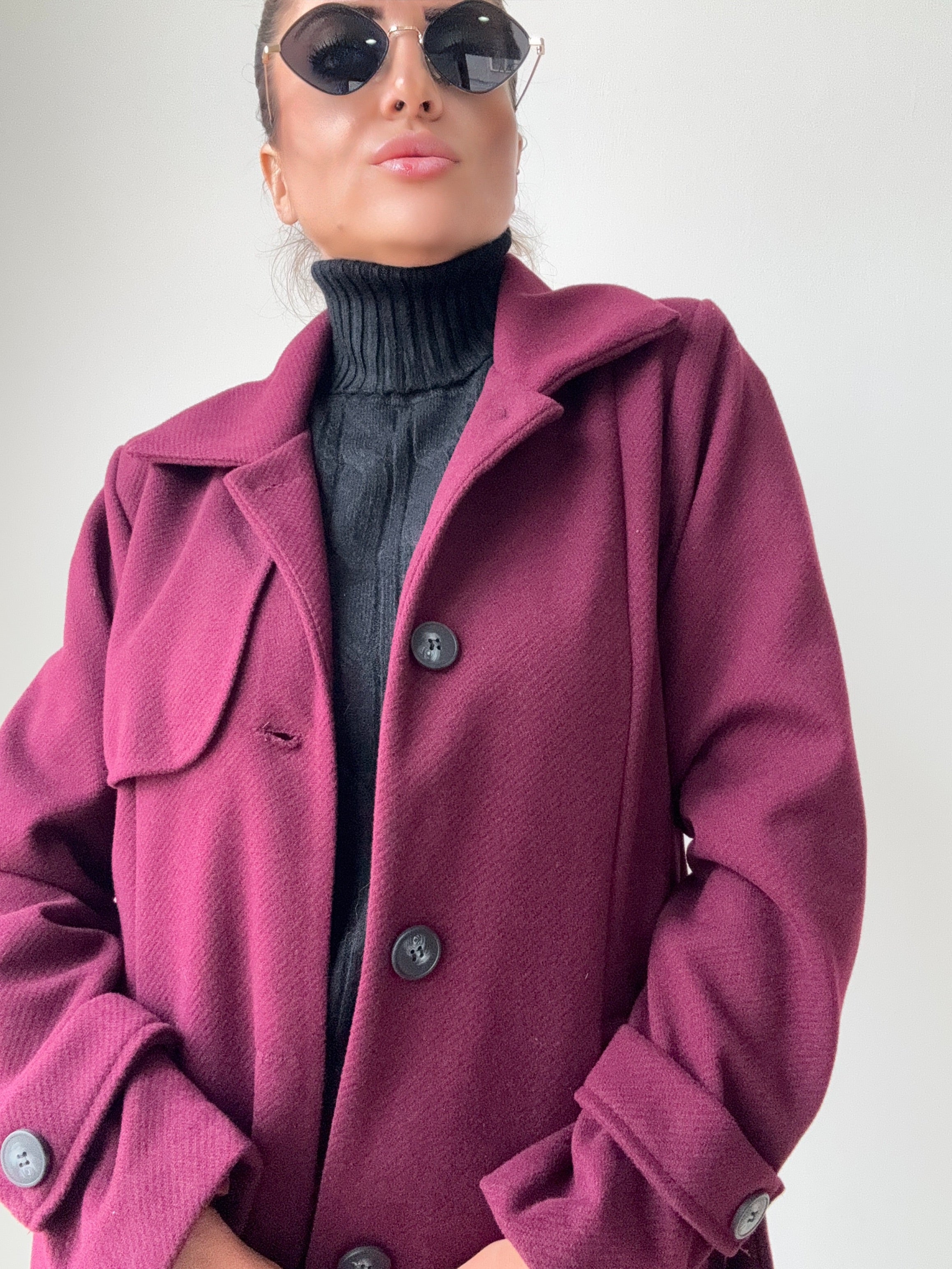 CAPPOTTO  JOSEPHINE SPIGATO BORDEAUX