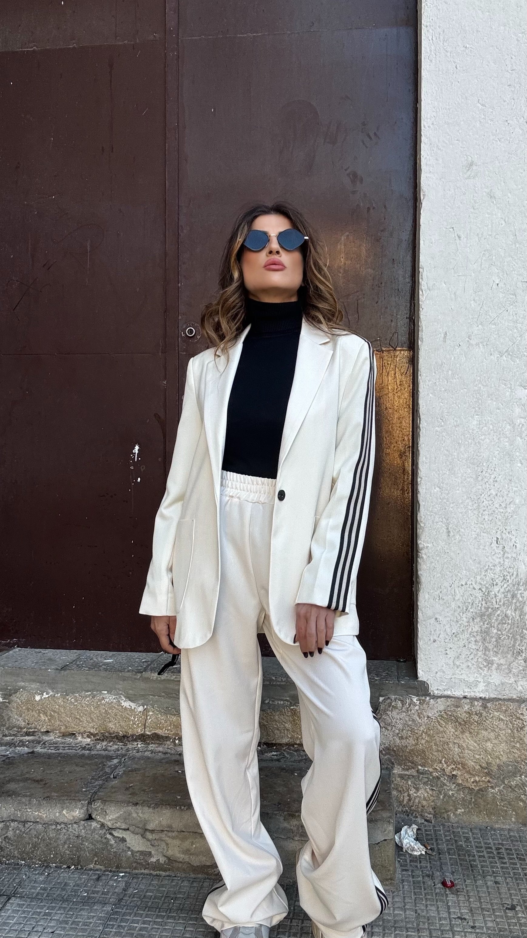 BLAZER GIACCA STREET CREMA 935