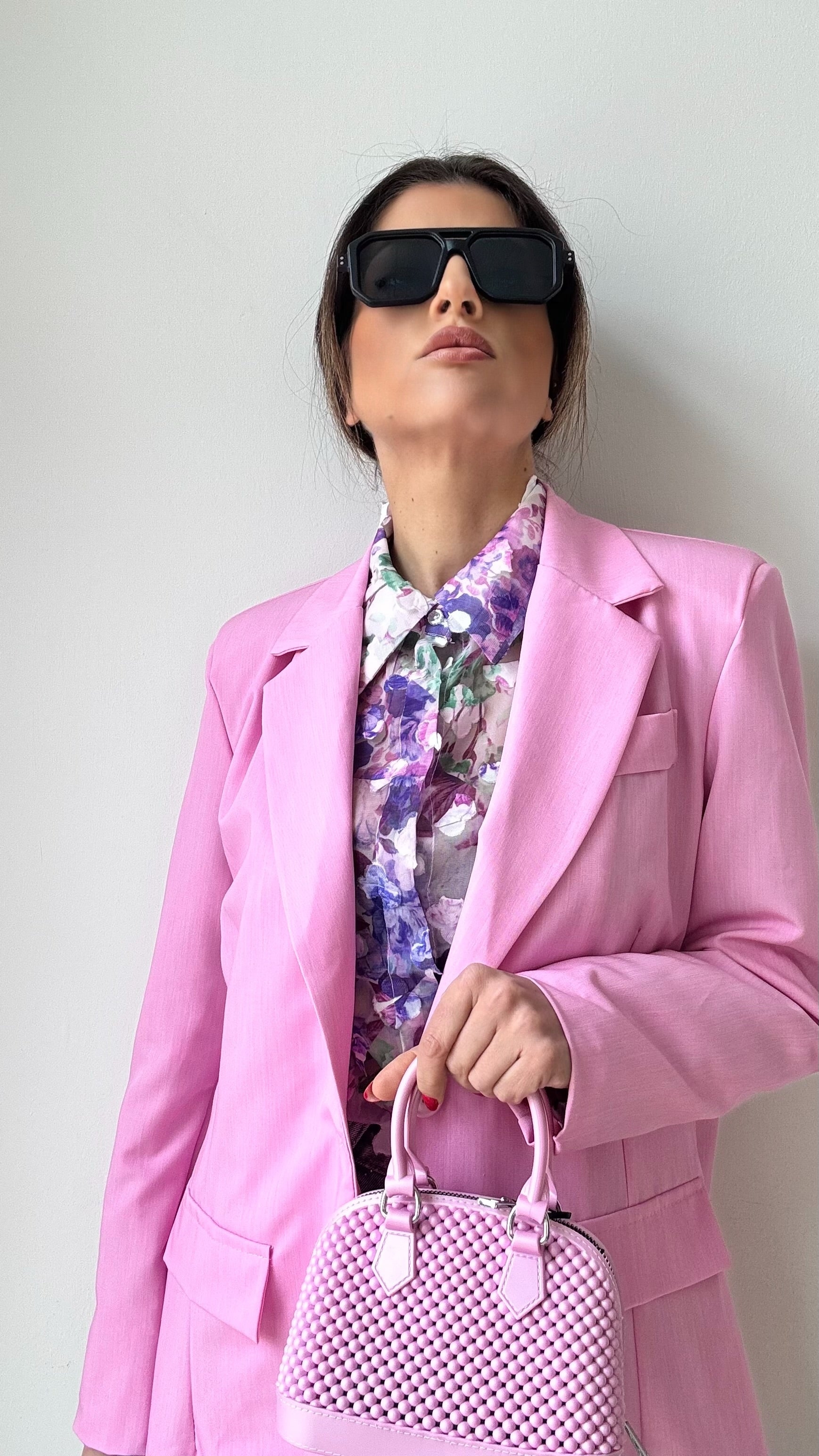 CAMICIA CON FIORI GLICINE