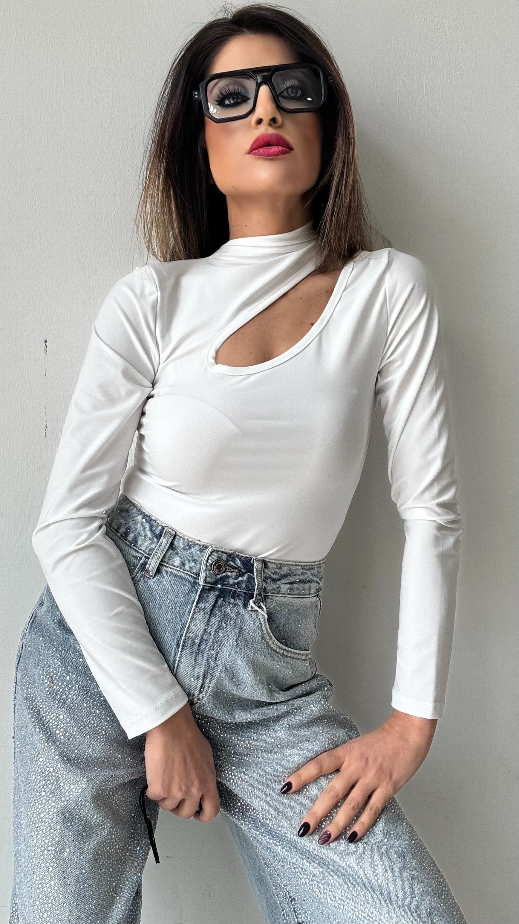BERMUDA IN JEANS BRILLANTINATO  ROMY 1211