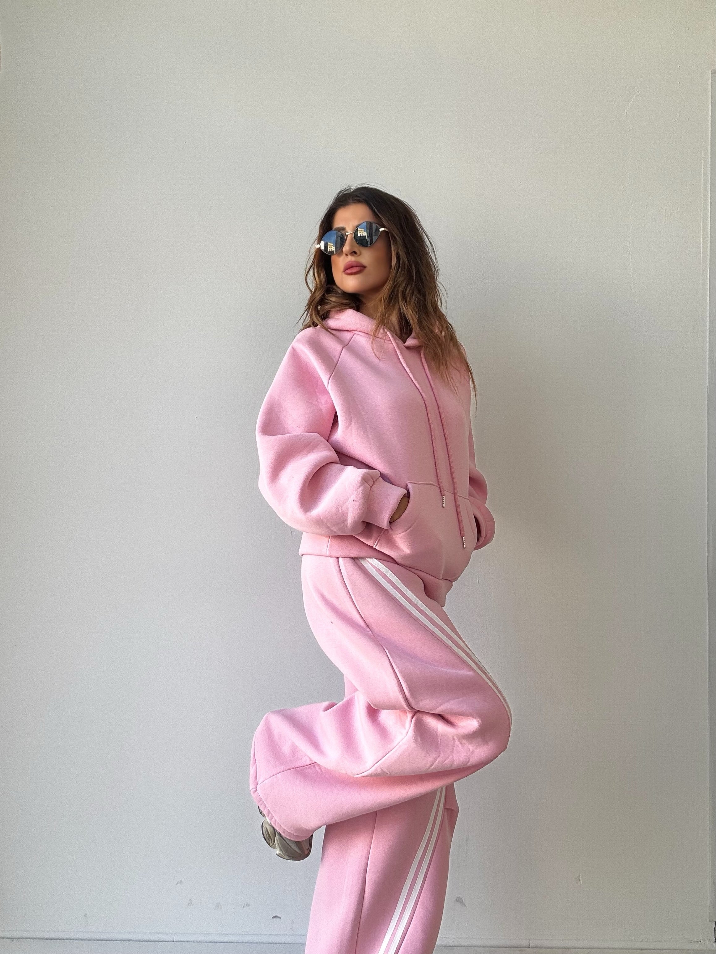 TUTA ADI BANDA LATERALE ROSA