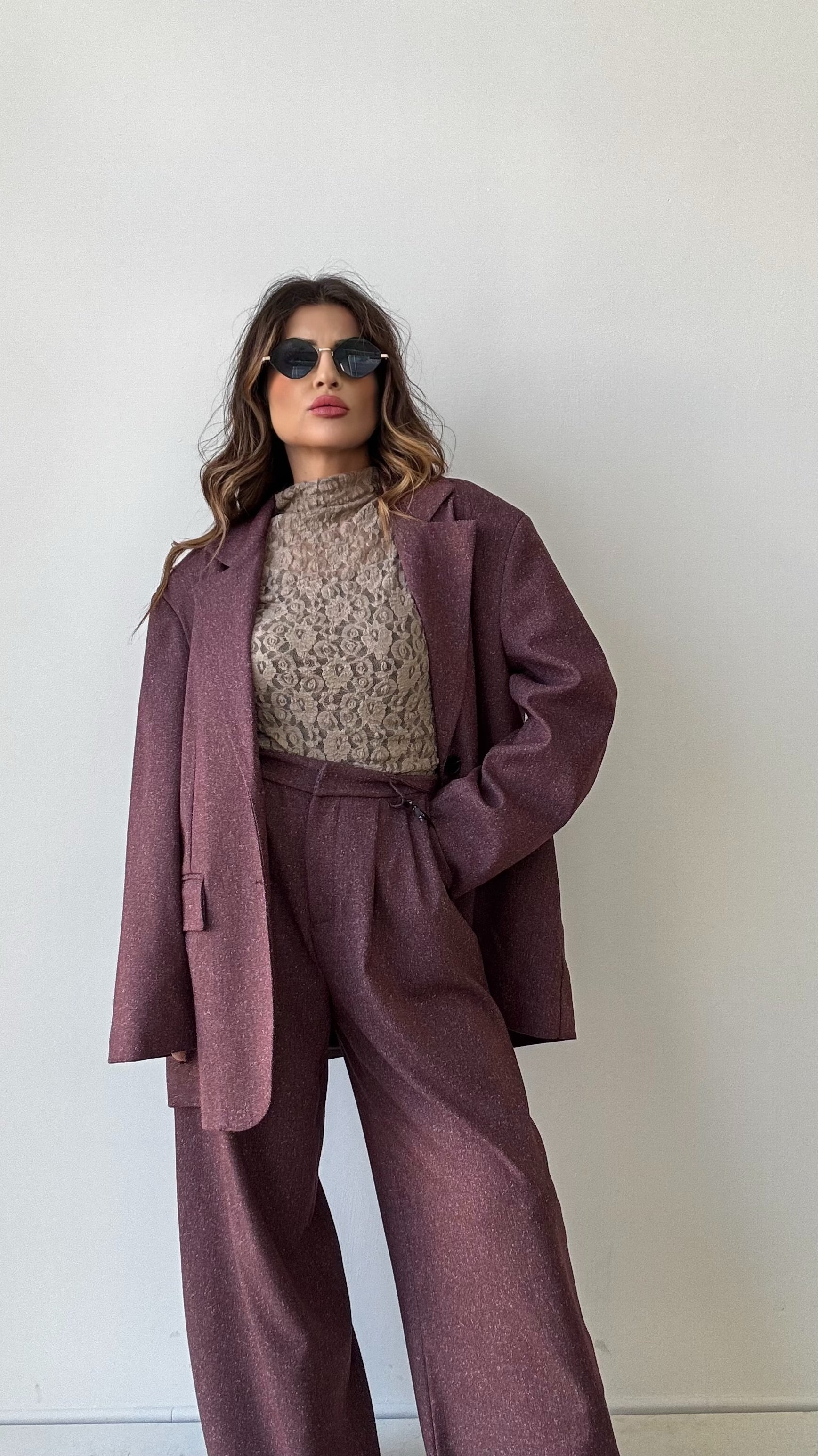 BLAZER ROBY LUMINA BORDEAUX