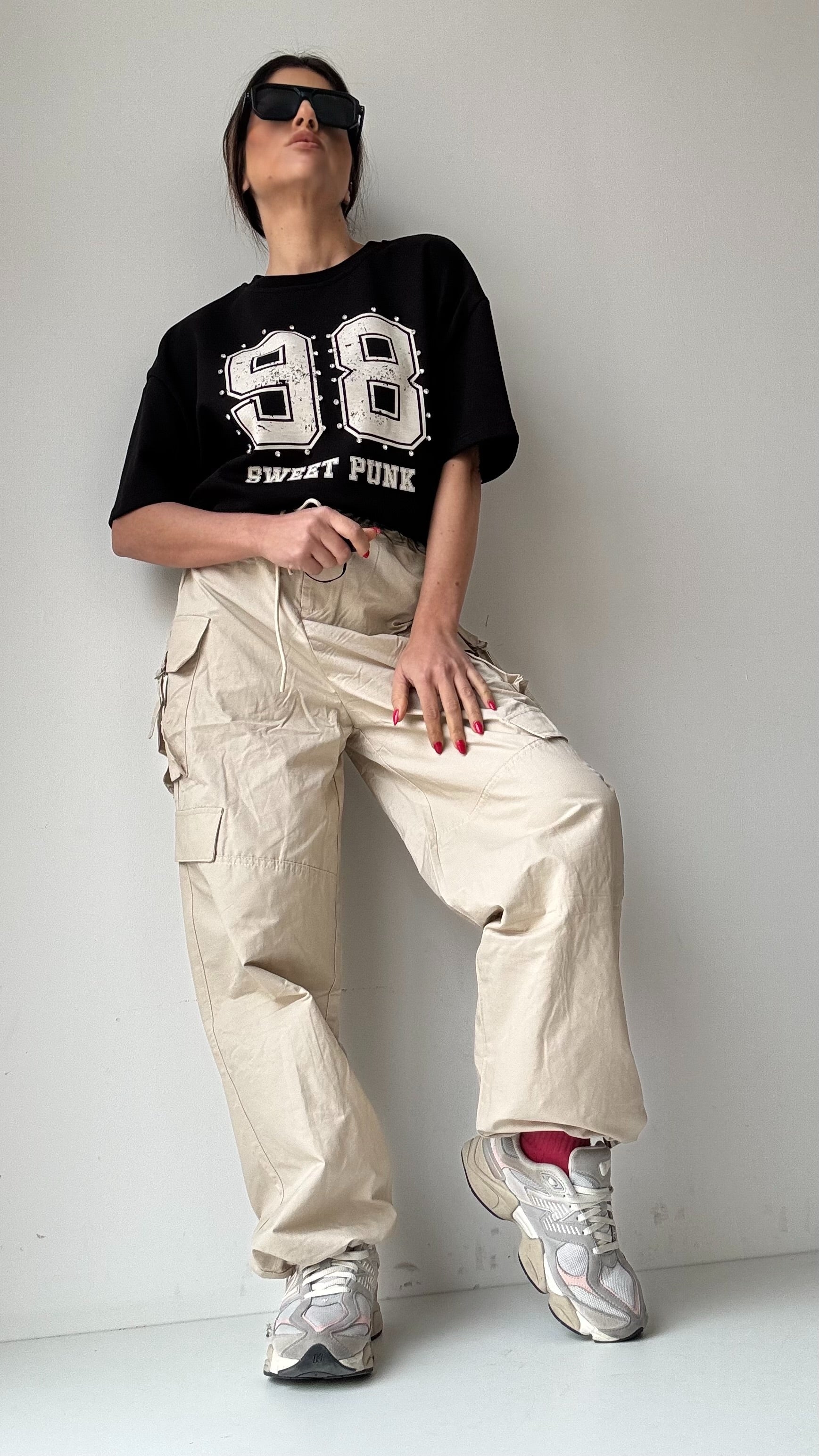 PANTALONE CON TASCONI APRICOT 1452