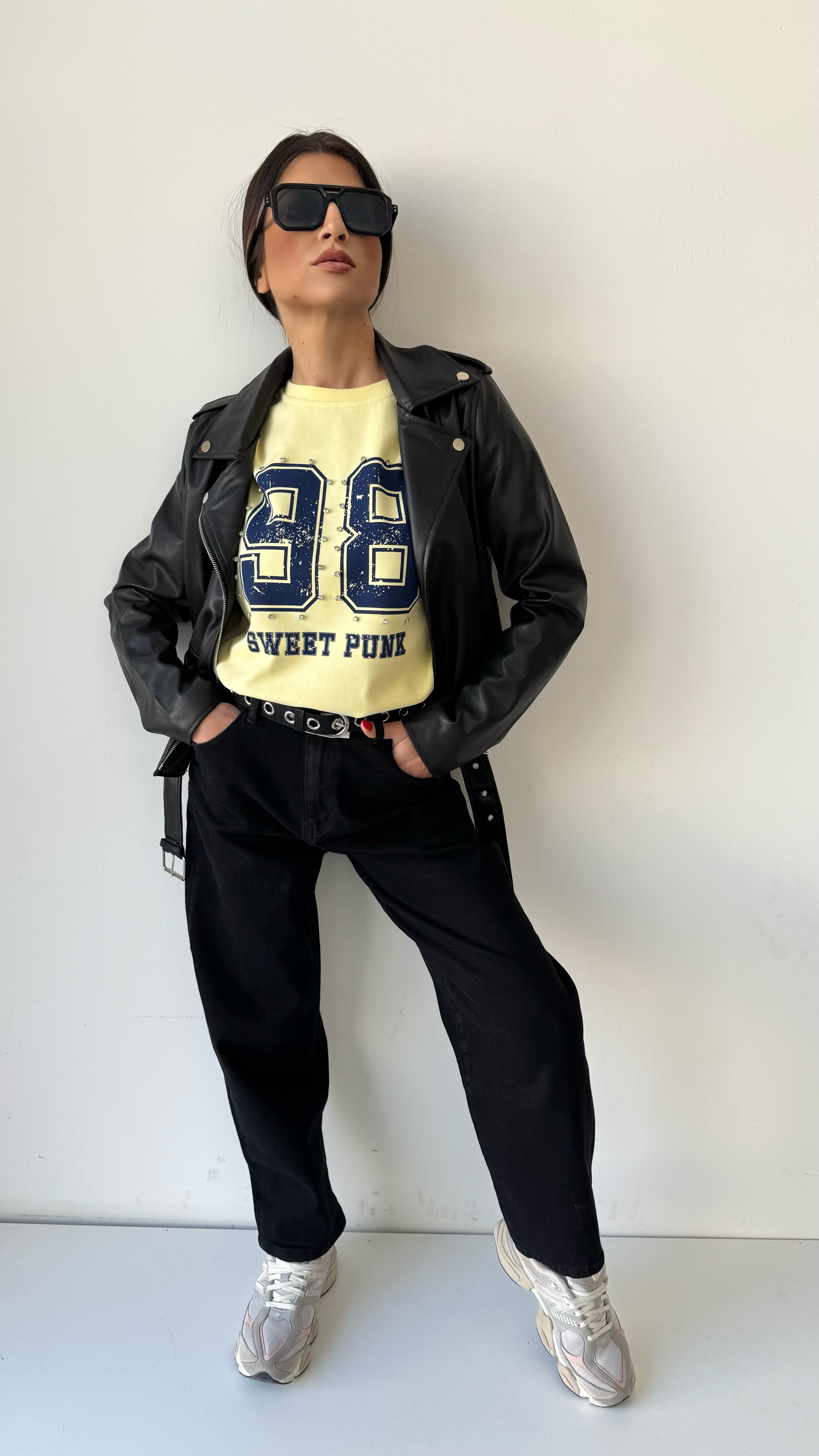 MAGLIA T SHIRT GIALLA SWEET PUNK BY LUMINA