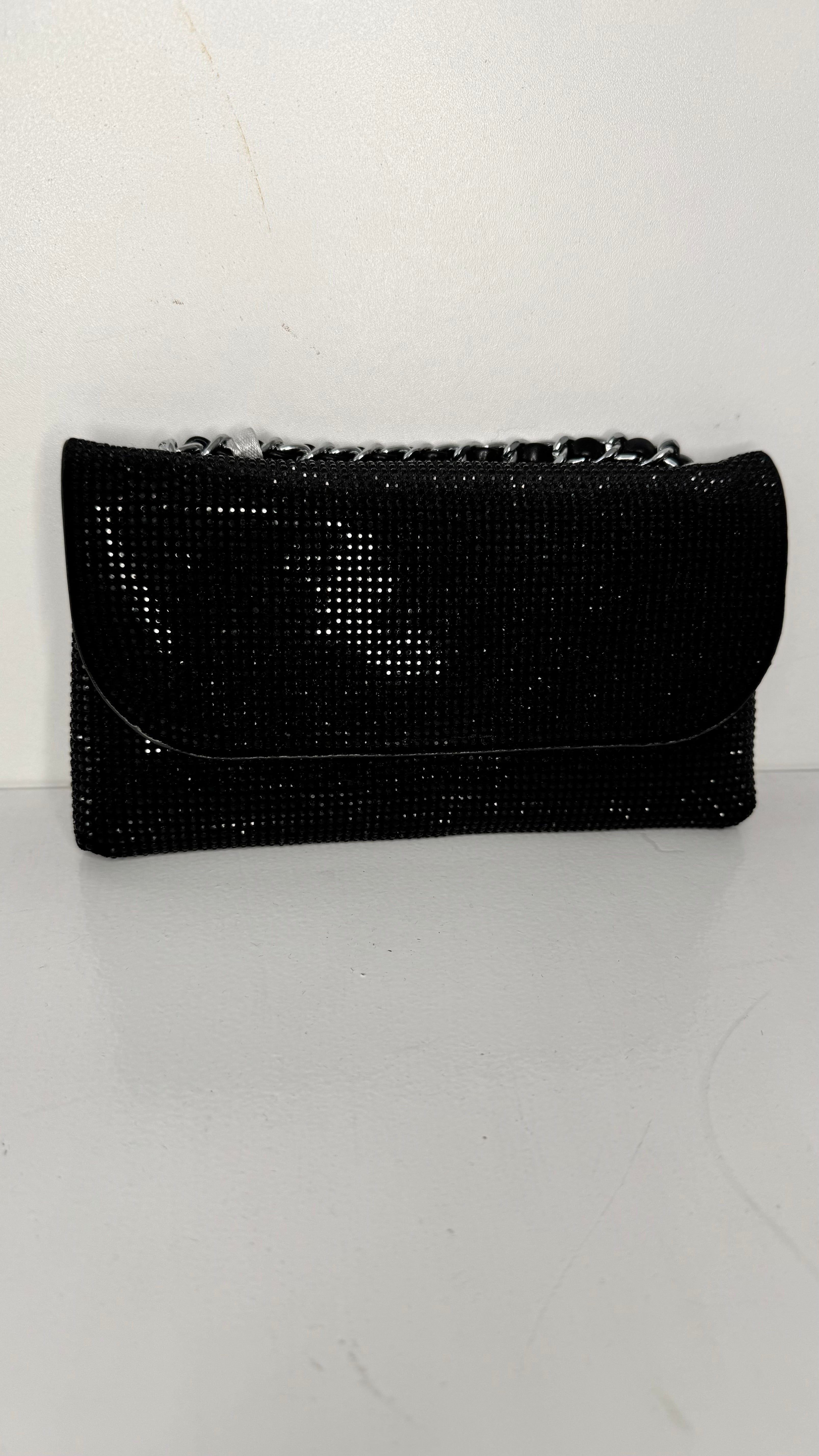 BORSA  BRILLANTINATA A MANO A TRACOLLA N 323