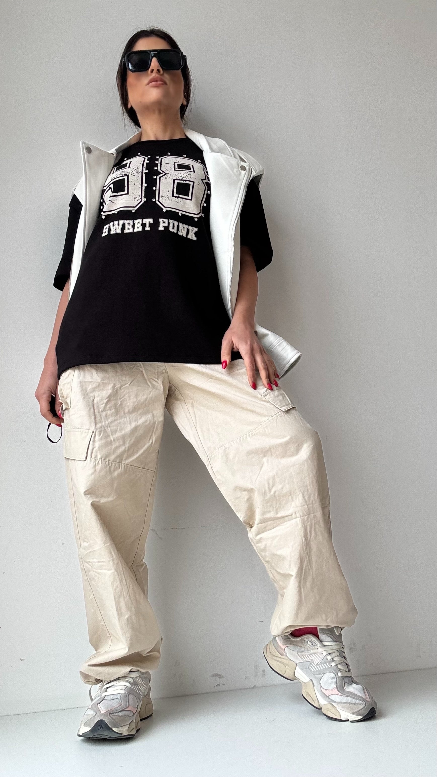 PANTALONE CON TASCONI APRICOT 1452
