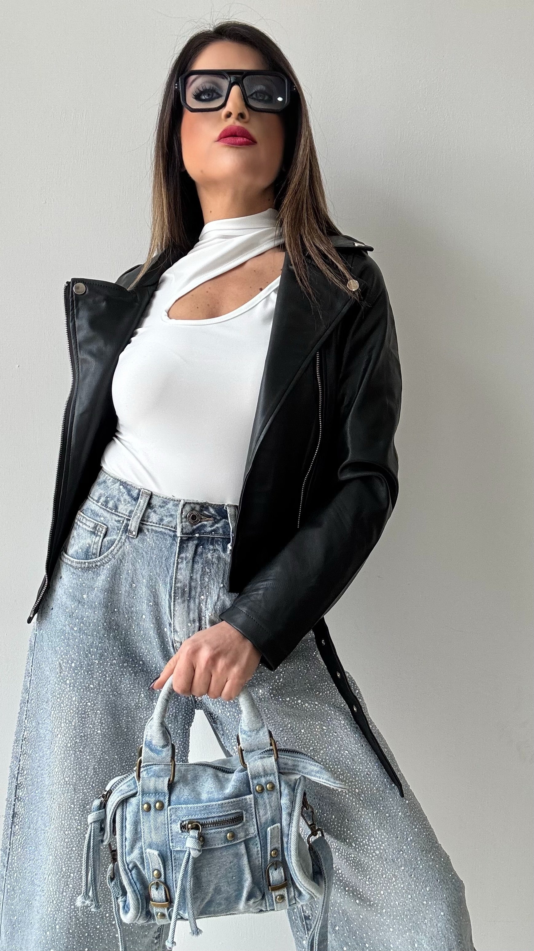 BERMUDA IN JEANS BRILLANTINATO ROMY 1211