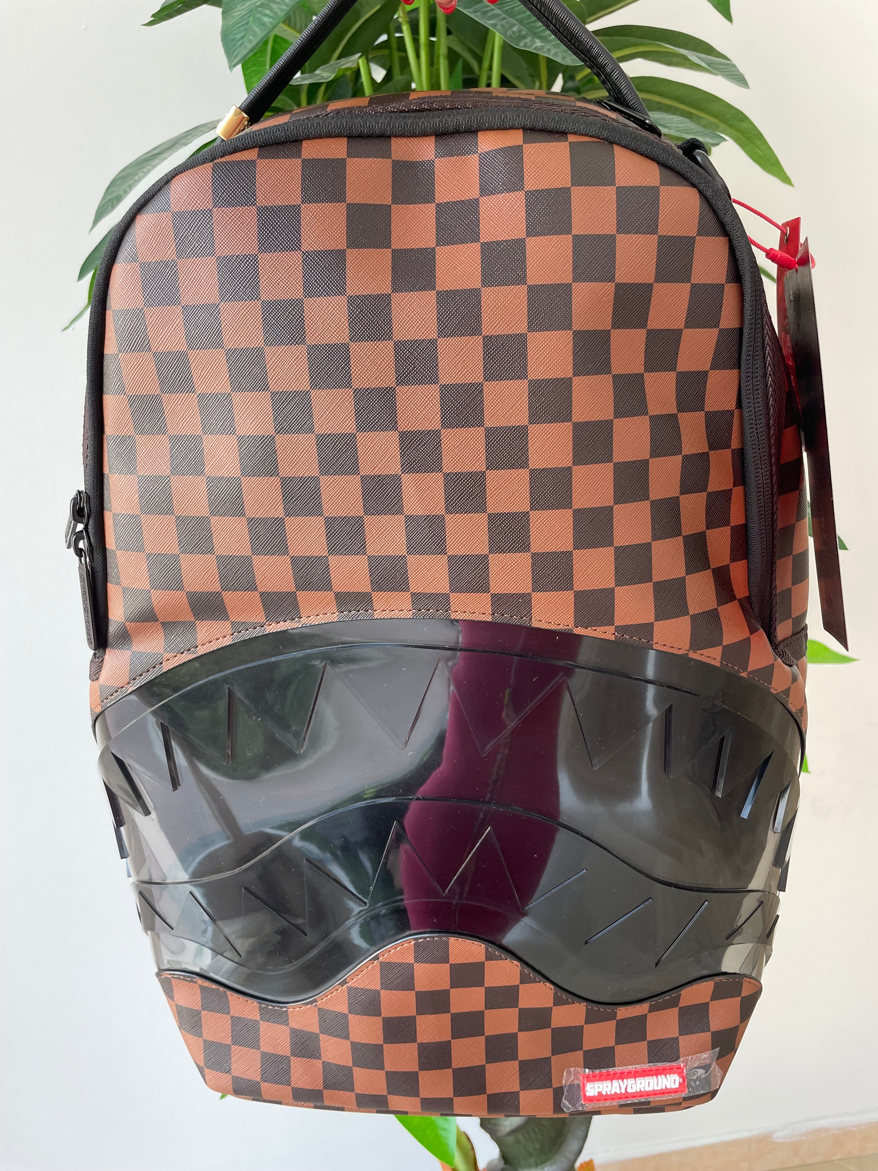 ZAINO SPRAYGROUND SIP CLEAR MARRONE UNISEX 014