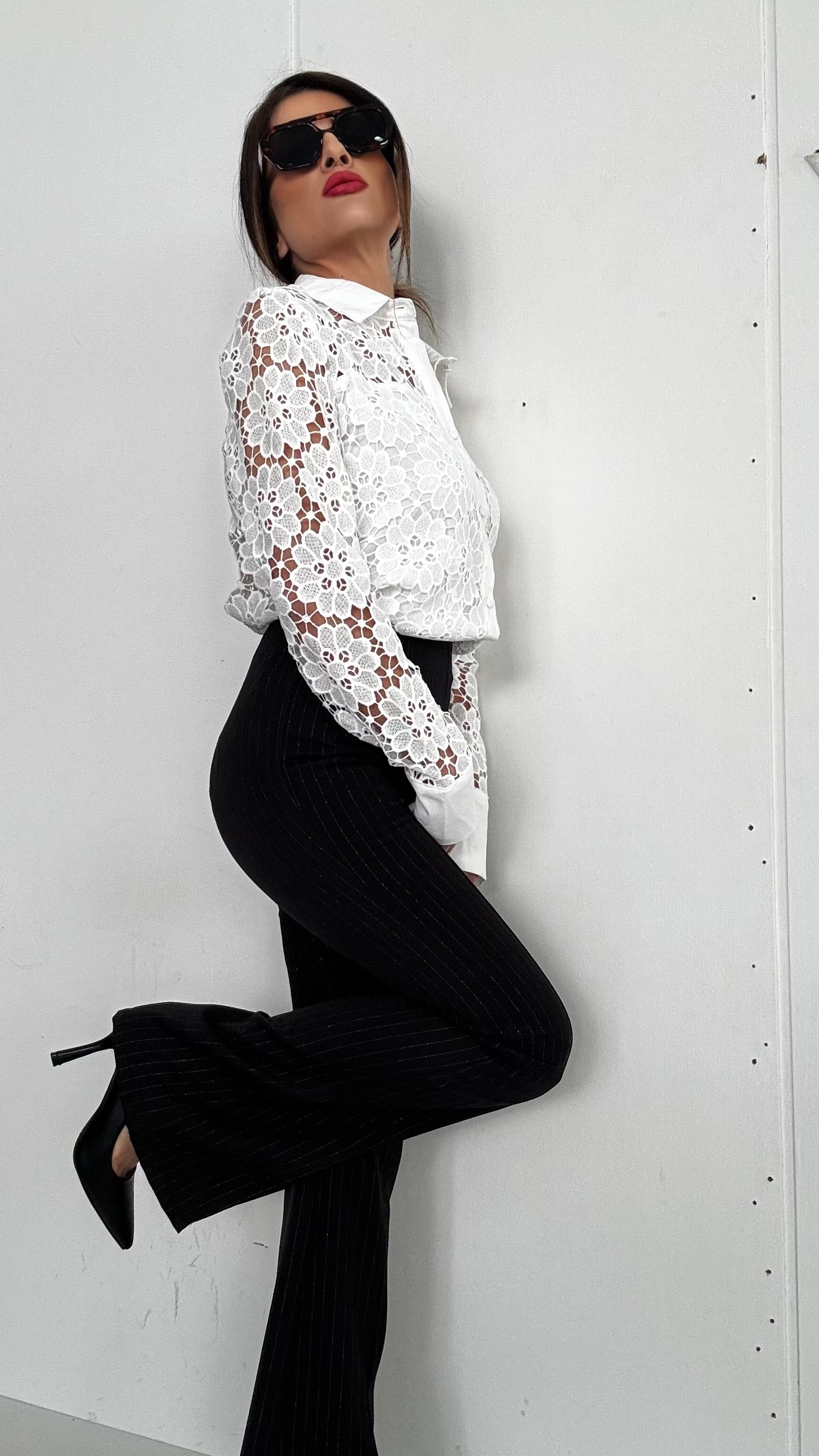 PANTALONE GESSATO ANNA