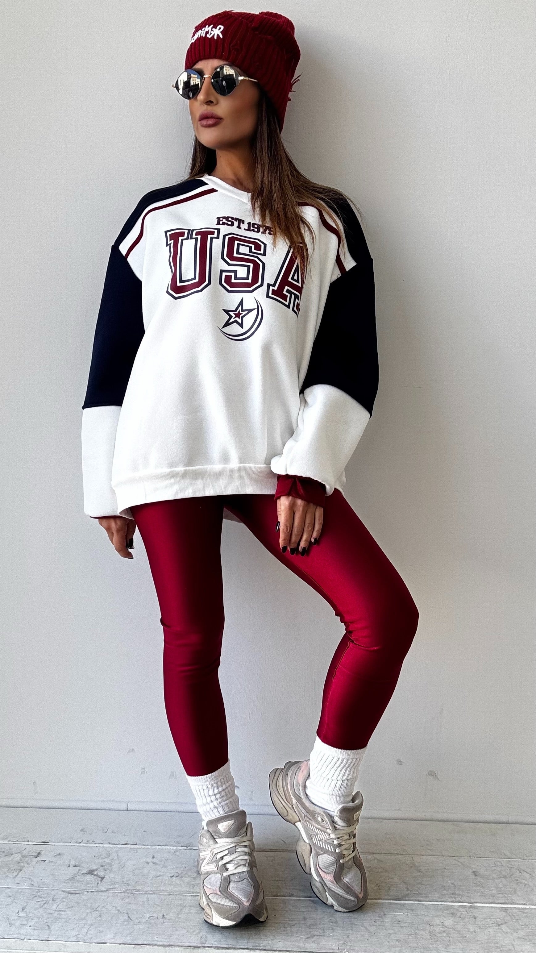 LEGGINS FELPATO NORA BORDEAUX