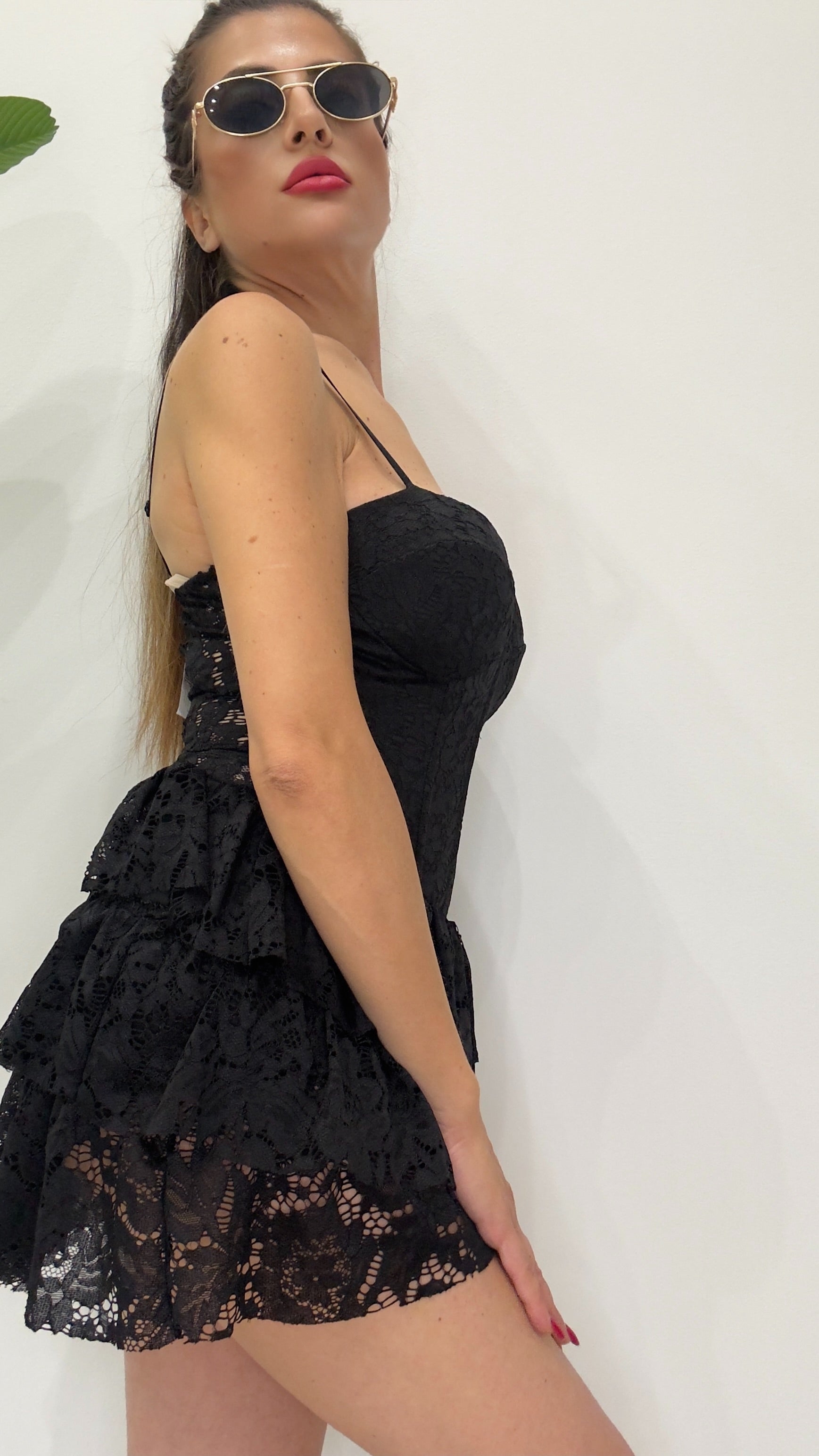 ABITO SUSY  IN PIZZO NERO