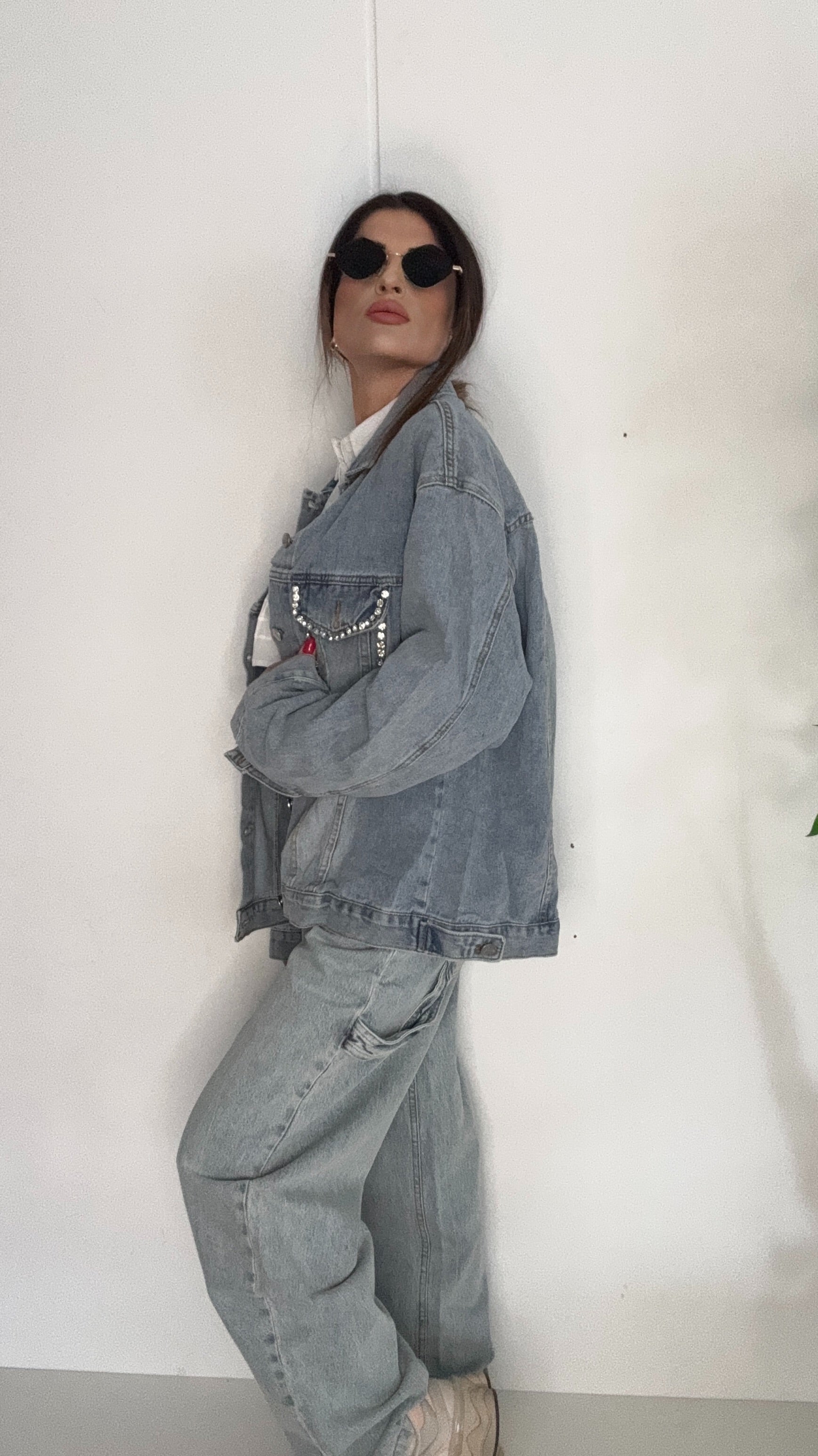 GIUBBOTTO EMILY OVERSIZE IN JEANS
