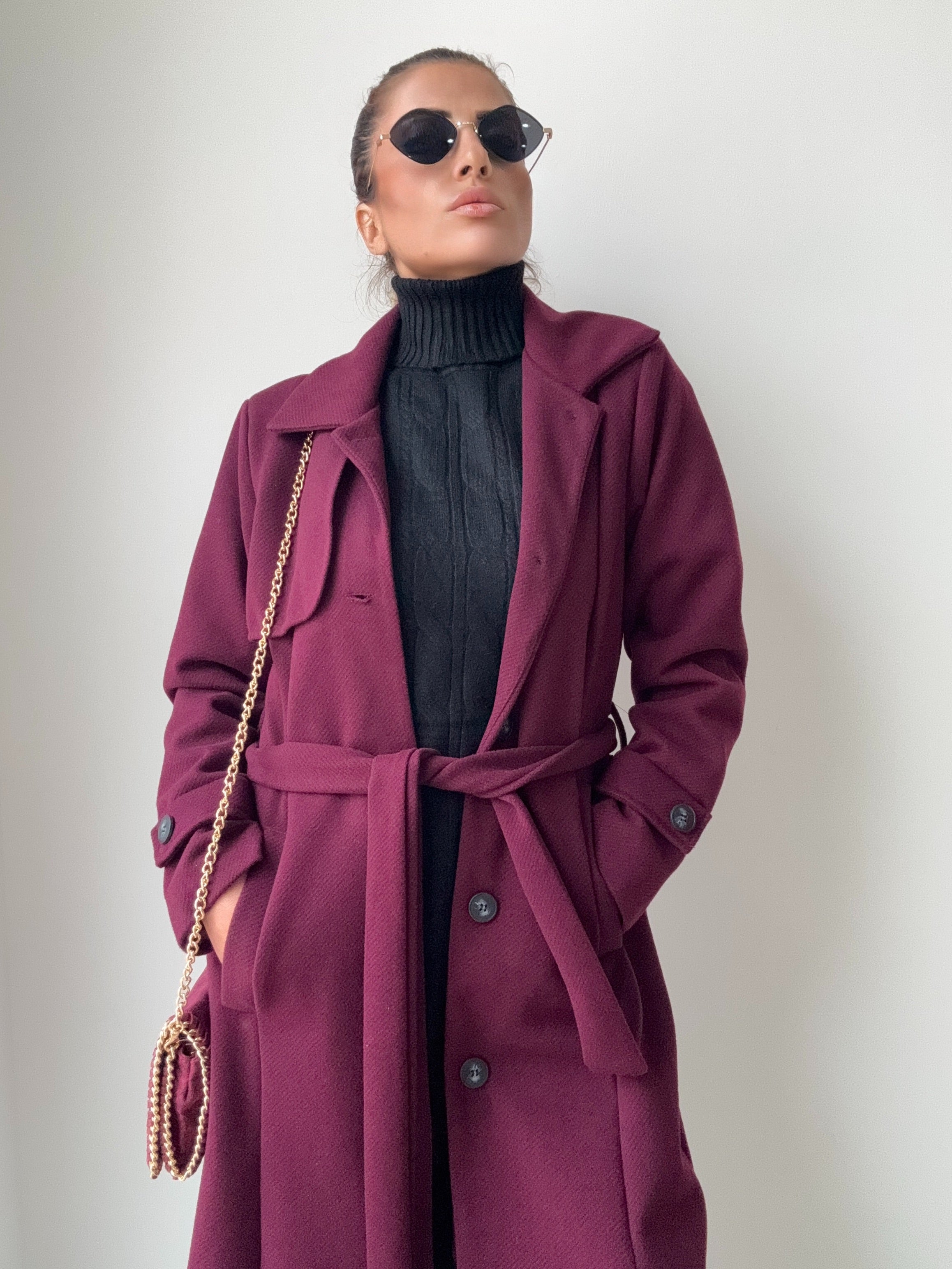 CAPPOTTO  JOSEPHINE SPIGATO BORDEAUX