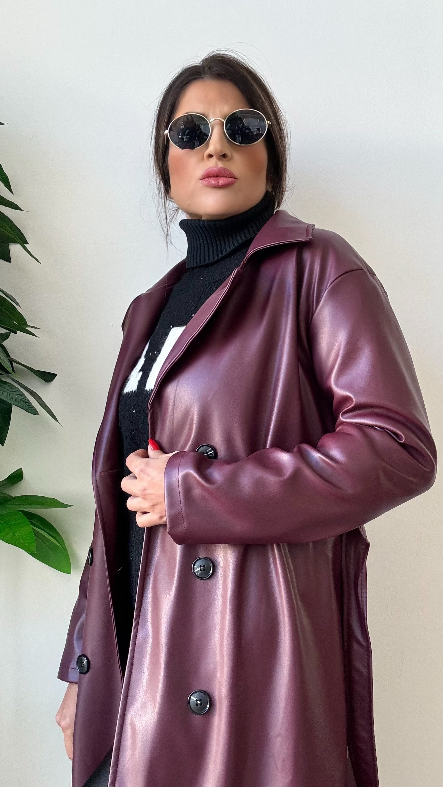 TRENCH BORDEAUX ILARY