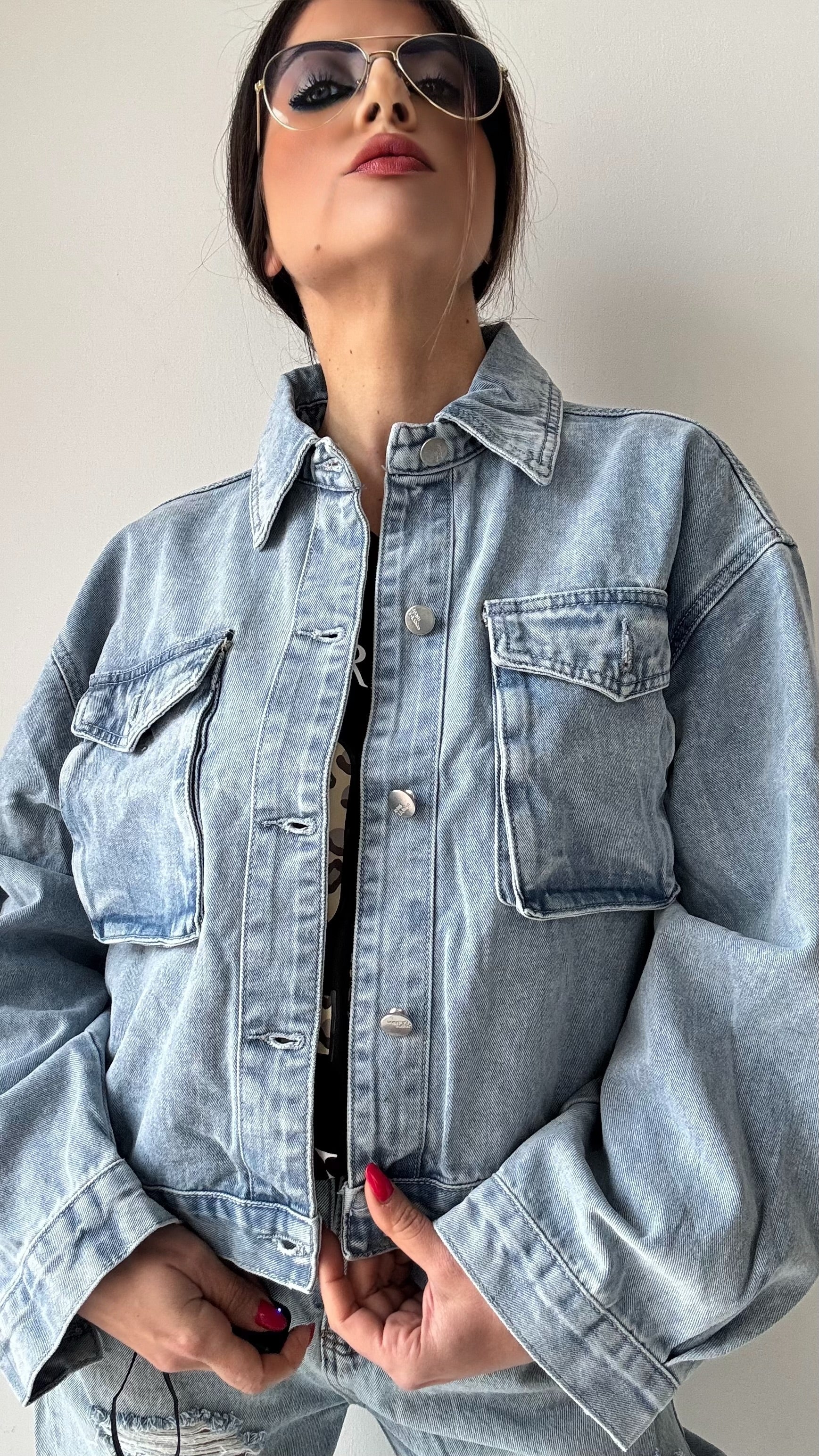 GIUBBOTTO ROXY OVERSIZE IN JEANS 308