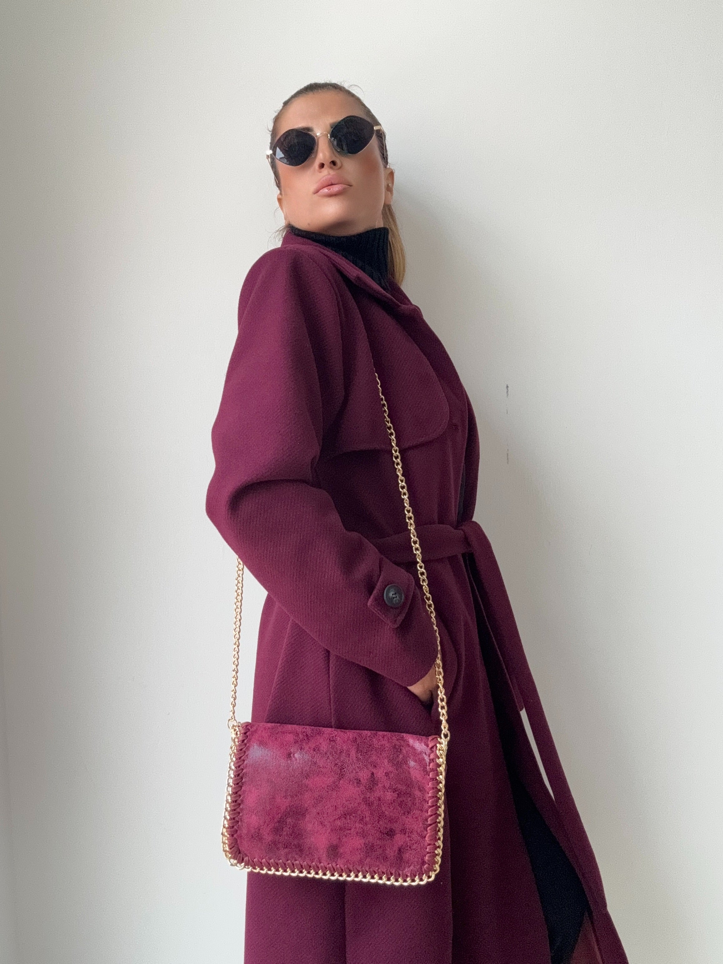 CAPPOTTO  JOSEPHINE SPIGATO BORDEAUX