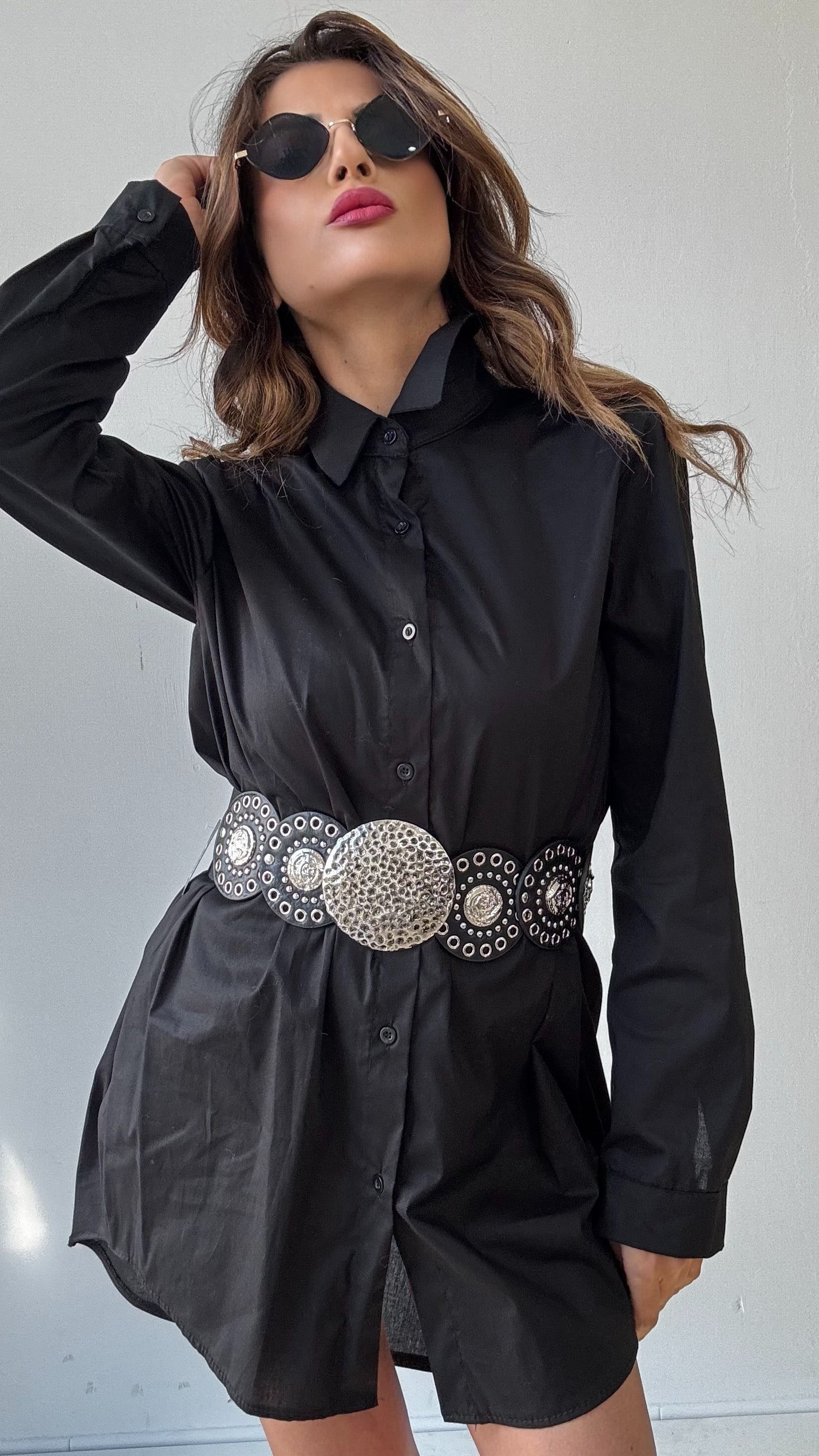 CAMICIA - CAMICIONE SUSANNA NERO