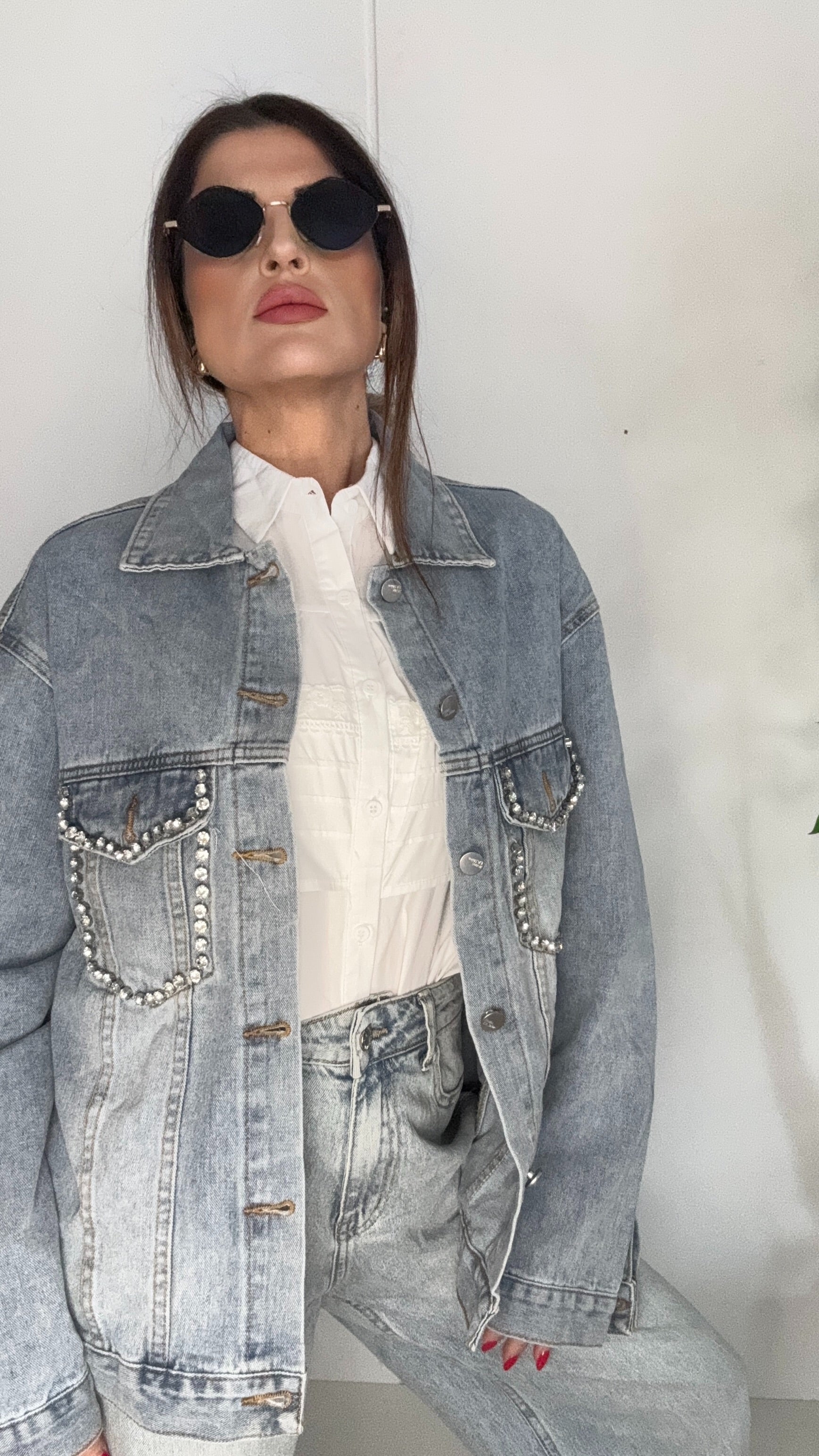 GIUBBOTTO EMILY OVERSIZE IN JEANS