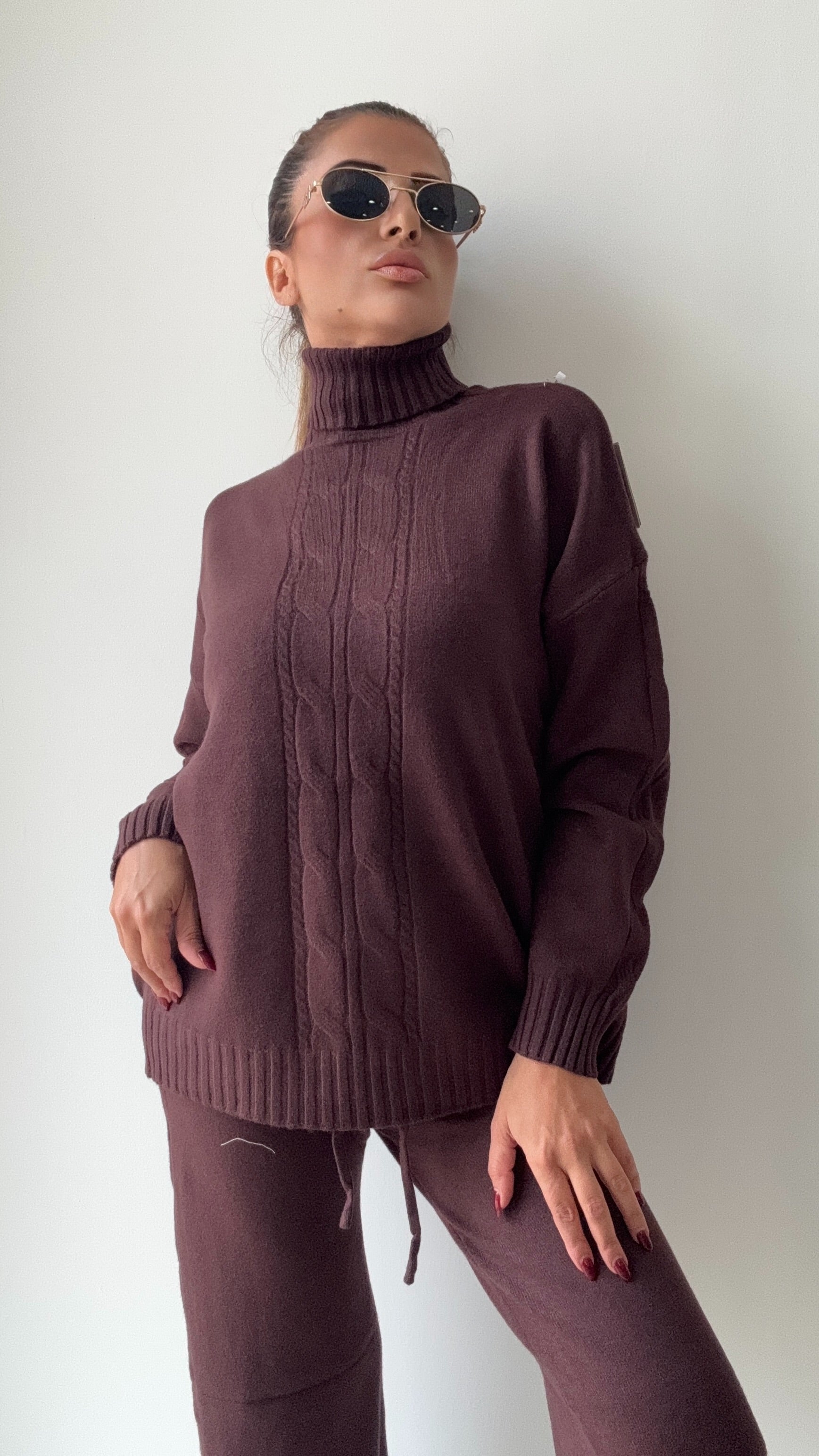 CORDSET CORDINATO DORA MARRONE