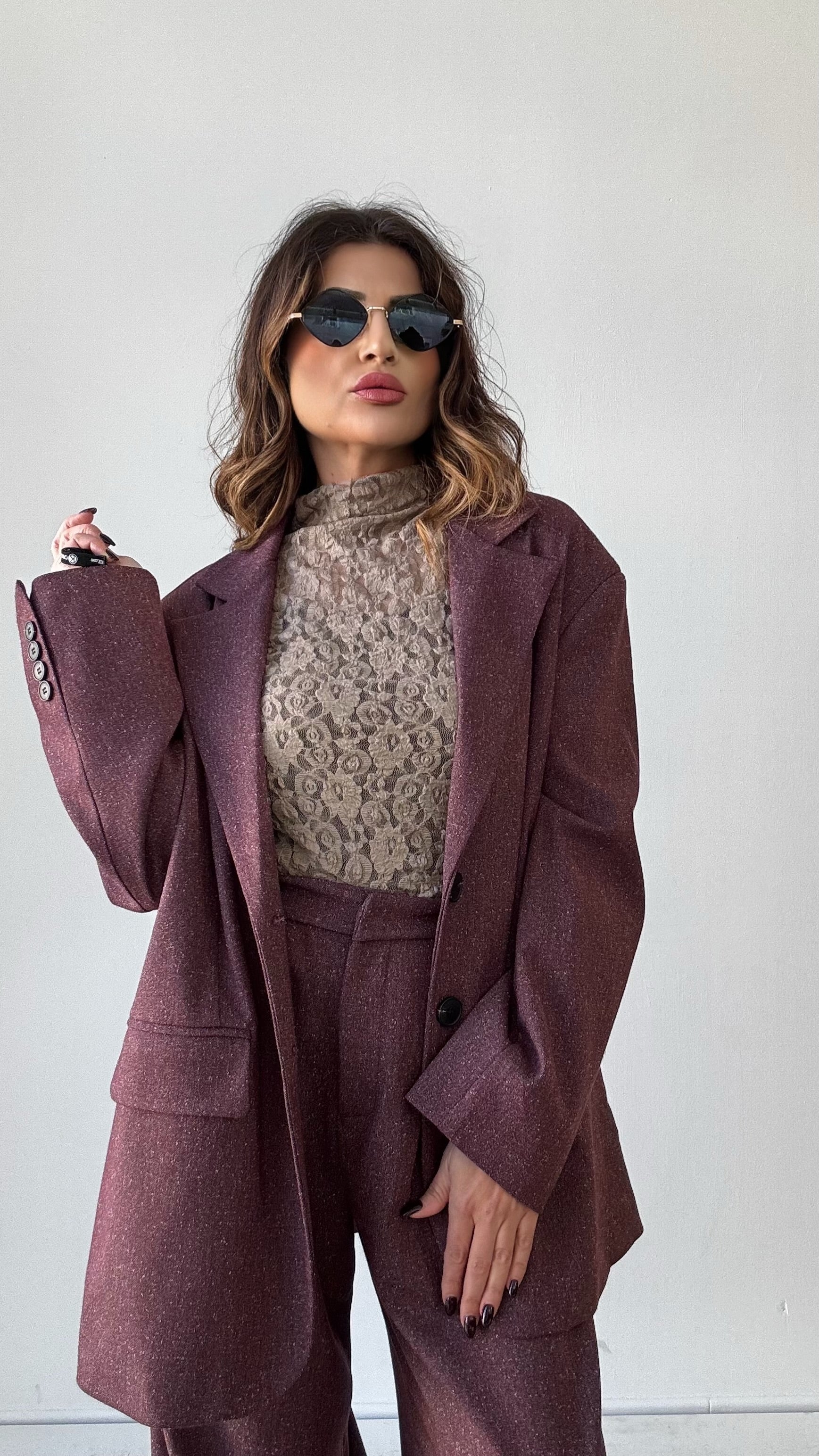 BLAZER ROBY    LUMINA BORDEAUX