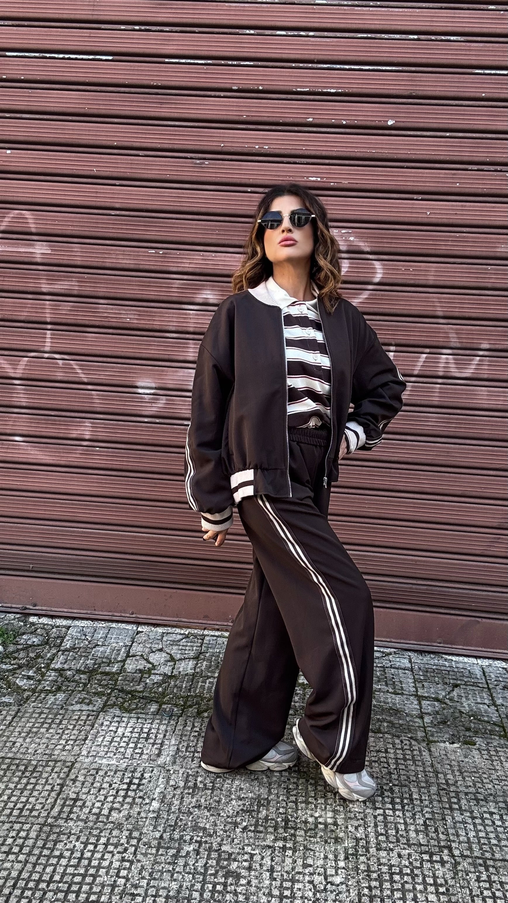 GIUBBOTTO BOMBER LUMINA STREET  MARRONE