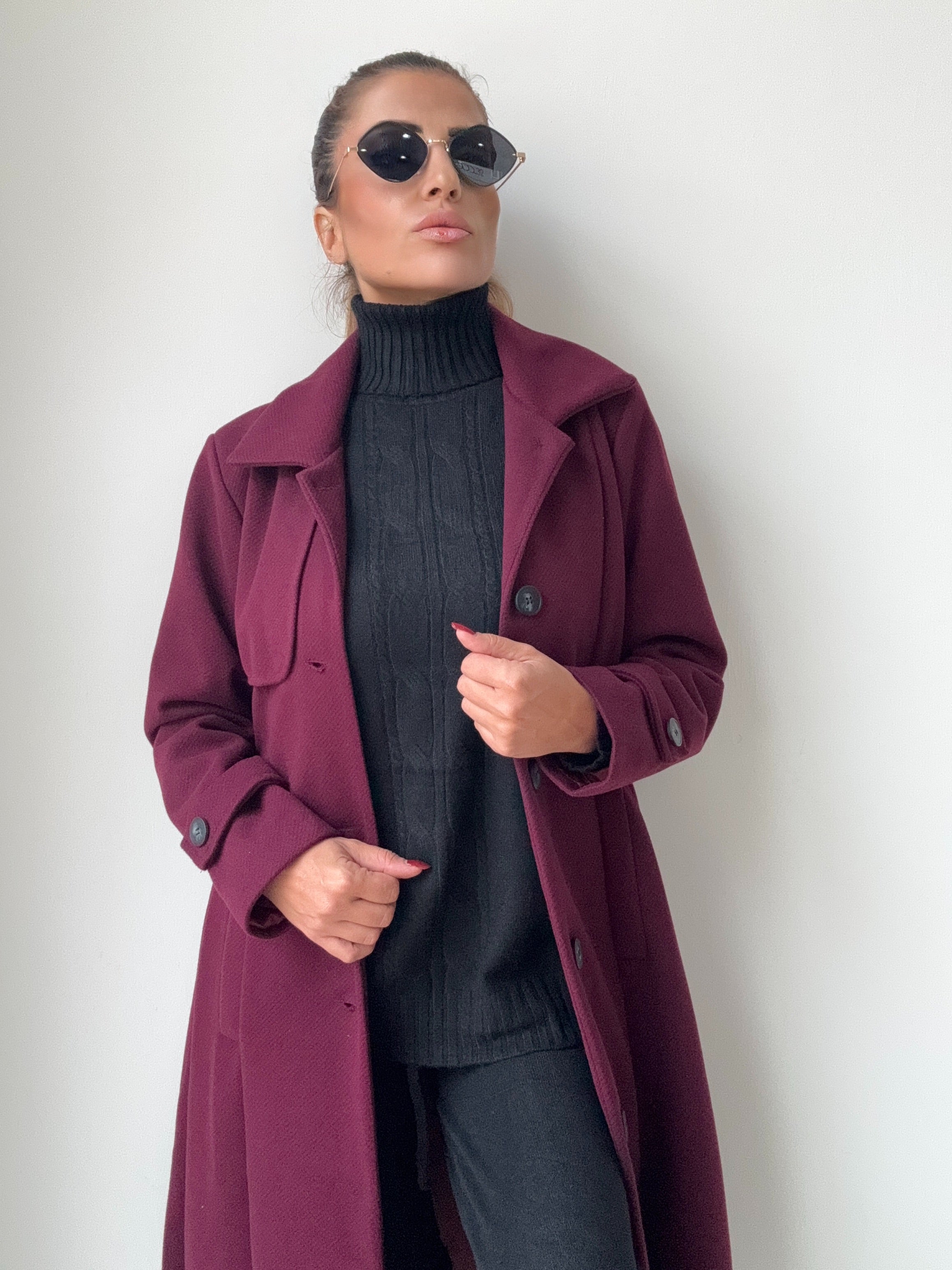 CAPPOTTO  JOSEPHINE SPIGATO BORDEAUX