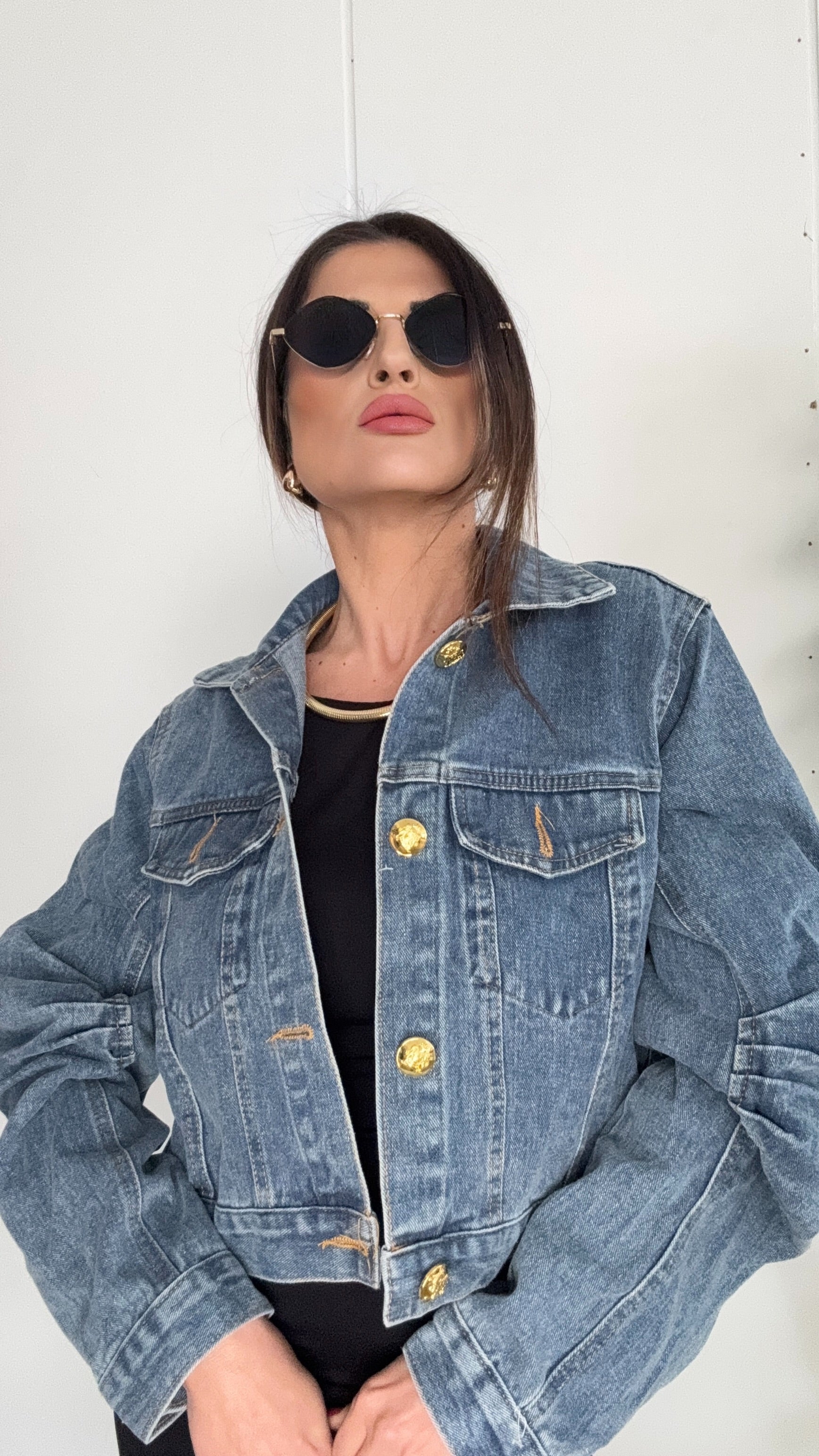 GIUBBOTTO GINNY OVERSIZE IN JEANS