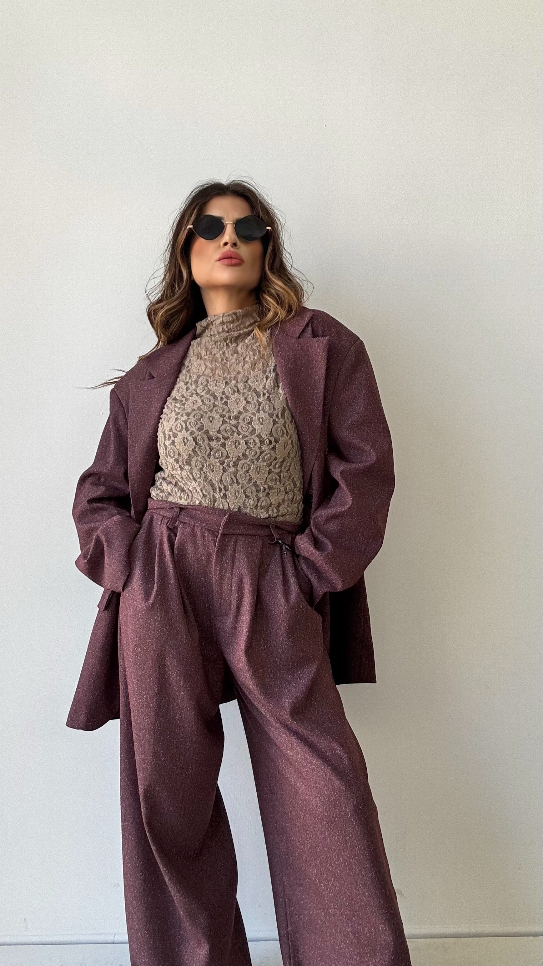 BLAZER ROBY    LUMINA BORDEAUX