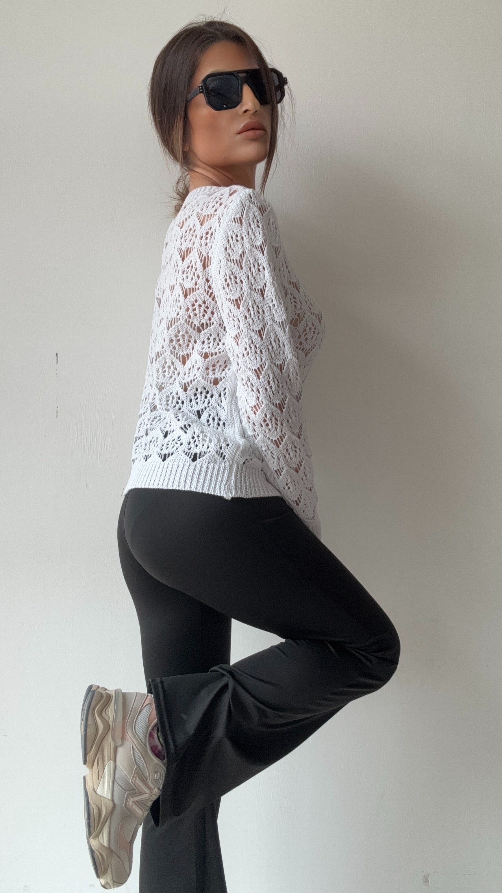 MAGLIONE  IN COTONE ROXY 353 BIANCO
