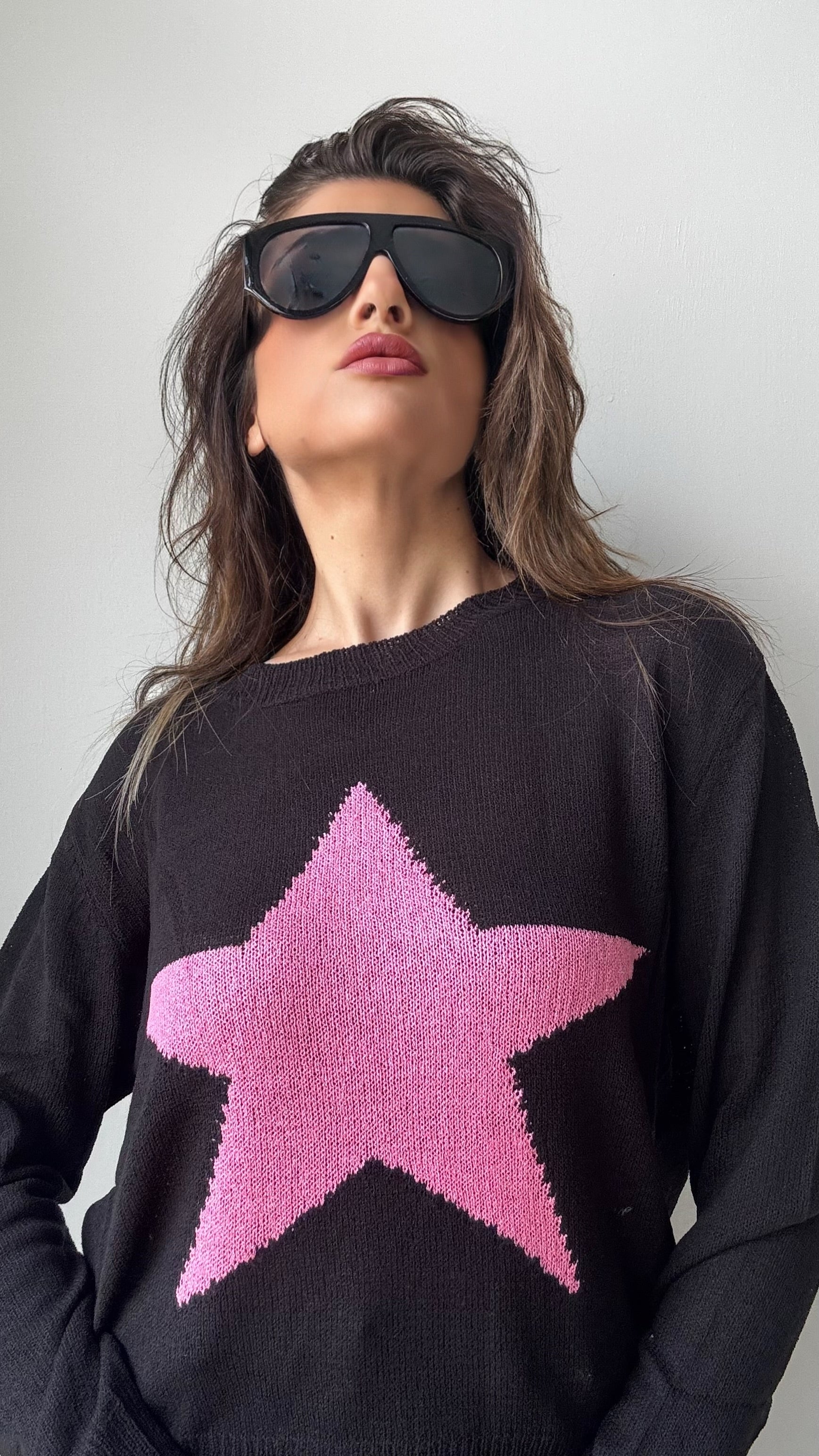 MAGLIONE  PULL STELLA NERO