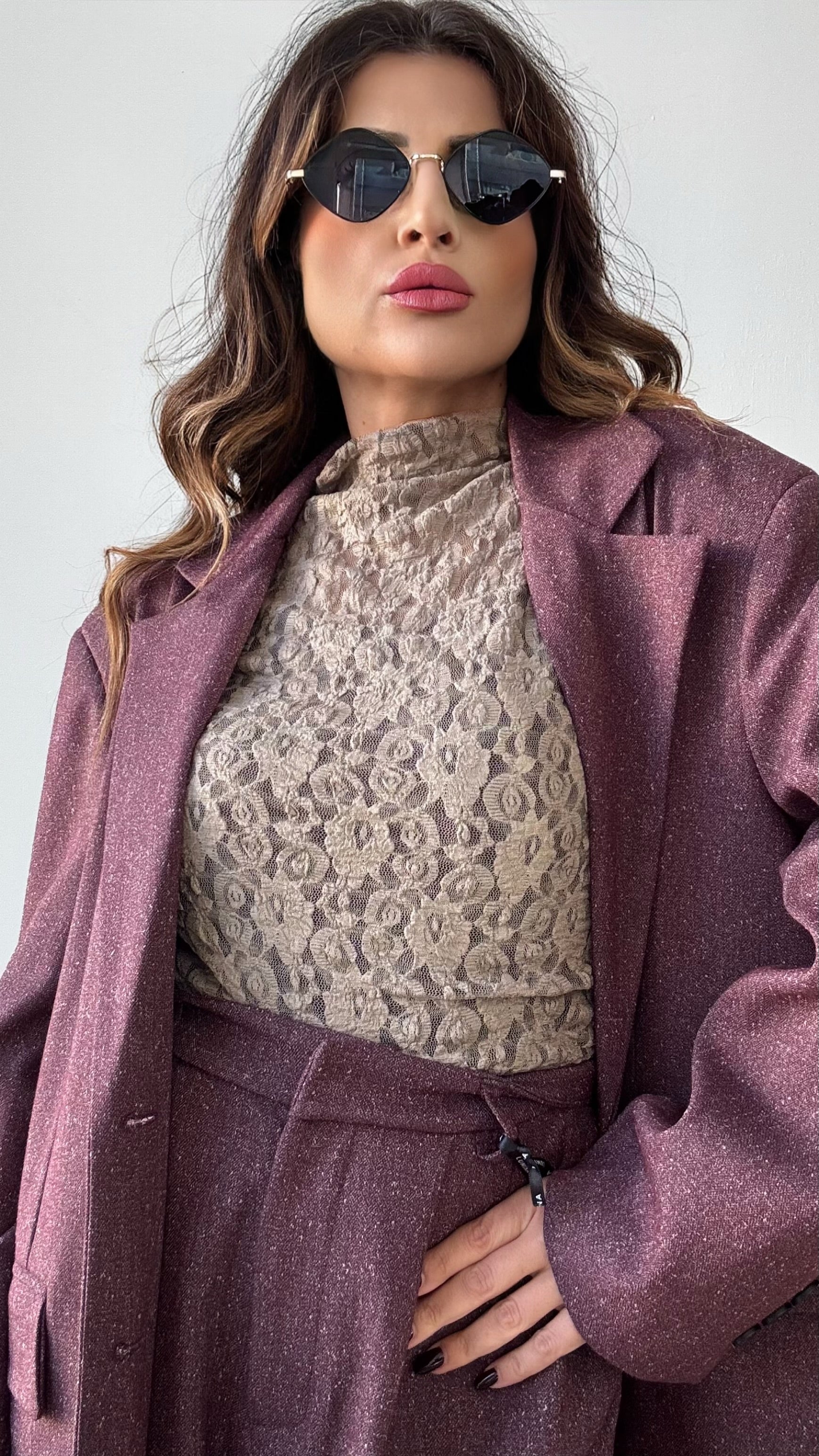 BLAZER ROBY    LUMINA BORDEAUX