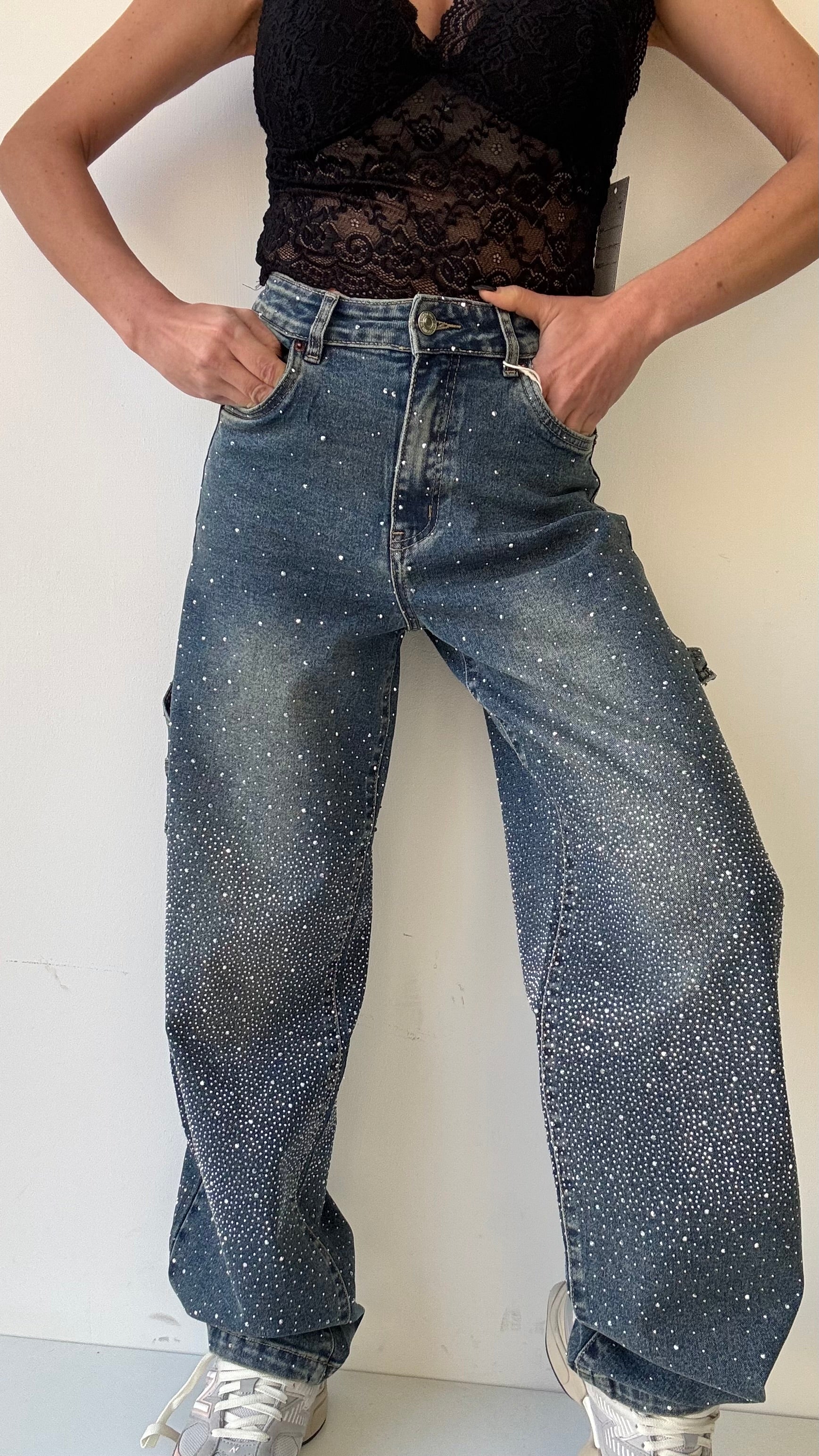 JEANS BALLON BRILLANTINATO BLUE SHINE