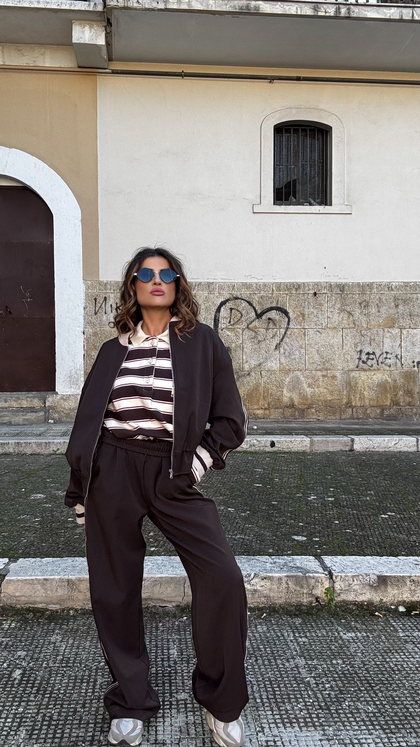 GIUBBOTTO BOMBER LUMINA STREET  MARRONE